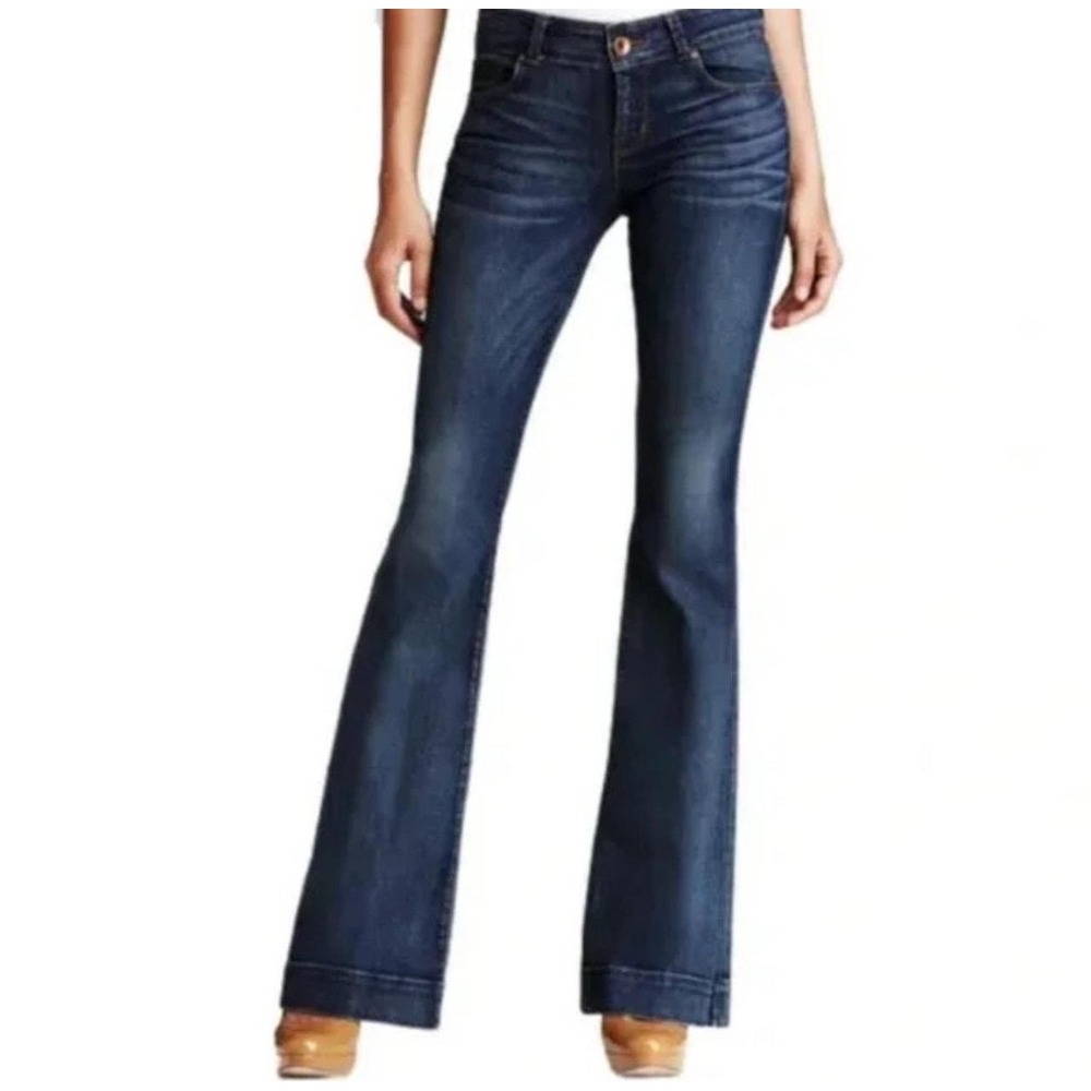 J BRAND Jeans Women's 32 Monaco Flare High Rise Dark Wash Stretch Bell Bottom